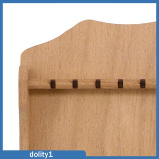 [Dolity1] ชั้นวางช้อนส้อมไม้ แบบแขวนผนัง DIY สําหรับบ้านตุ๊กตา