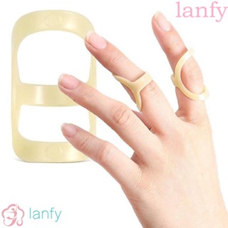 Lanfy เฝือกสวมนิ้ว ทรงวงรี กันน้ํา กันโคลง สําหรับสวมนิ้วมือ