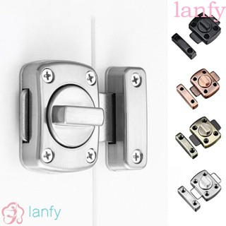 Lanfy กลอนล็อคประตู โลหะผสมสังกะสี แบบหนา มุมขวา ป้องกันการโจรกรรม