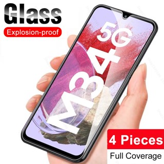 4Pcs/lot Glass For Samsung Galaxy M34 5G Protective Tempered Glass SamsungM34 GalaxyM34 M 34 34M 2023 6.5inch Screen Protector