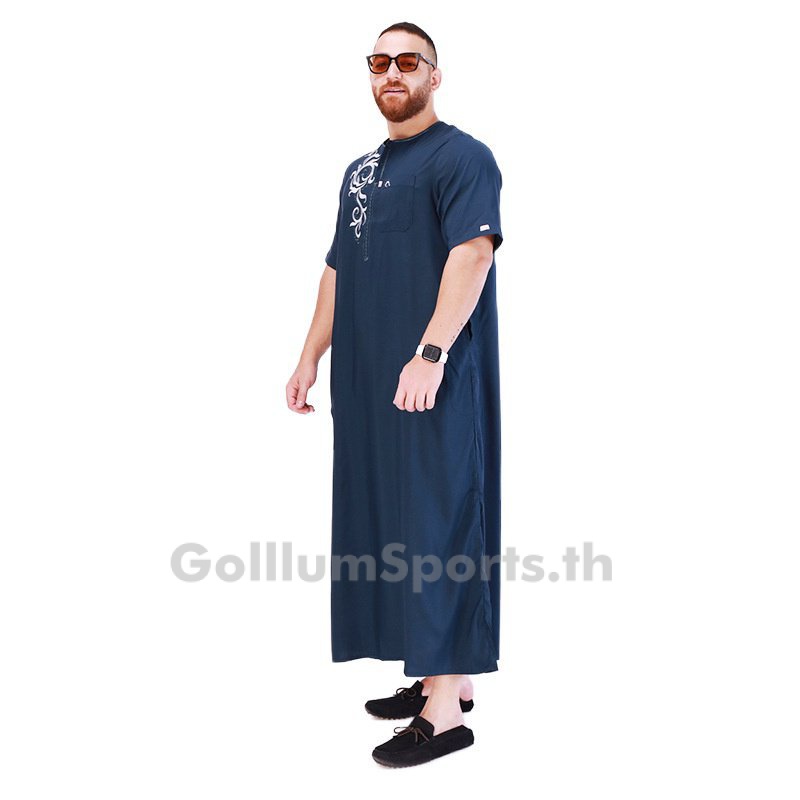 เสื้อคลุมชาวอาหรับ ปักลาย สไตล์มุสลิม พลัสไซซ์ สําหรับผู้ชาย