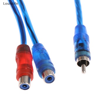 Llph อะแดปเตอร์เชื่อมต่อสายเคเบิ้ล RCA Male To Female Splitter Stereo Audio Y 1 ชิ้น LLP