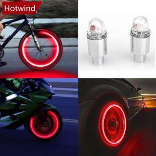 Hotwind ฝาครอบวาล์วยางรถยนต์ LED นีออน อุปกรณ์เสริม สําหรับจักรยาน A6J4 2 ชิ้น