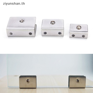 Ziyunshan คลิปหนีบกระจก สเตนเลส ทรงสี่เหลี่ยม 6-12 มม. 4 ชิ้น