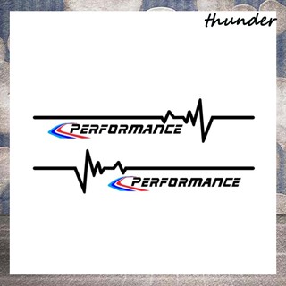 Thunder สติกเกอร์ ลายตัวอักษร สําหรับติดตกแต่งหน้าต่างรถยนต์ 1 คู่