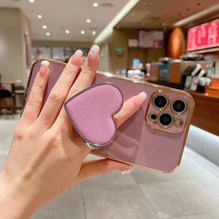 เคสโทรศัพท์มือถือ ลายหัวใจ พร้อมขาตั้ง สําหรับ vivo Y27 Y36 Y35 Y22 Y22s Y16 Y21 Y21s Y21T Y33s Y33T Y20 Y20s Y12s Y12A