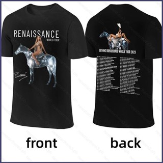 Ye เสื้อเชิ้ตแขนสั้น พิมพ์ลาย Beyonce Renaissance Word Tour 2023