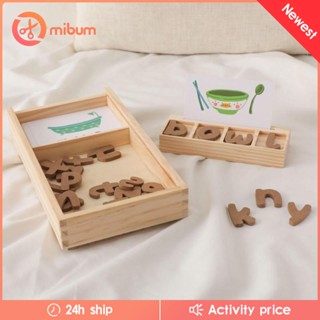 [Mibum] การ์ดแฟลชการ์ดจับคู่ตัวอักษร Montessori สําหรับเด็กผู้ชาย และเด็กผู้หญิง