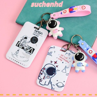 Suchenhd กระเป๋าสตางค์ กระเป๋าใส่บัตร ลายการ์ตูนน่ารัก สําหรับผู้หญิง ผู้ชาย