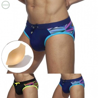 GORGEOUS~Swim Briefs Swimsuit Adjustable Drawstrings Beachwear Big Pouch-Cup Briefs