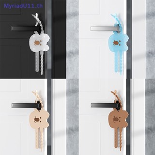 Myriadu แผ่นบัฟเฟอร์ล็อคประตู 5 ระดับ ลดเสียงรบกวน กันชน ปรับได้