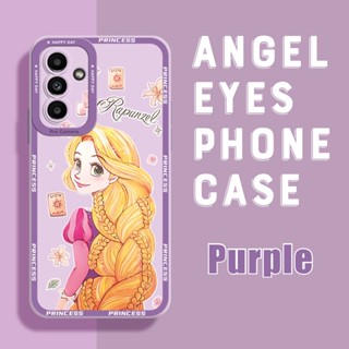 เคสโทรศัพท์มือถือ ยางนิ่ม กันกระแทก กันรอยเลนส์กล้อง ลายการ์ตูนเจ้าหญิงราพันเซล สําหรับ Samsung A01 A02 A03 A03s A10 A10s A11 A12