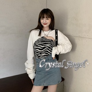 Crystal  เสื้อกันหนาว เสื้อแขนยาว เสื้อฮู้ด ทันสมัย comfortable ตัวเหมือนคนชั้นสูง INS  พิเศษ ทันสมัย คุณภาพสูง สบาย A98J7IV 36Z230909