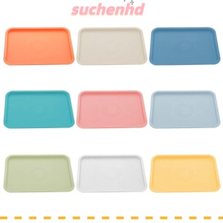 Suchenhd พาเลทพลาสติก ทรงสี่เหลี่ยม หลายสี สไตล์นอร์ดิก สําหรับวางขนมหวาน ในห้องครัว