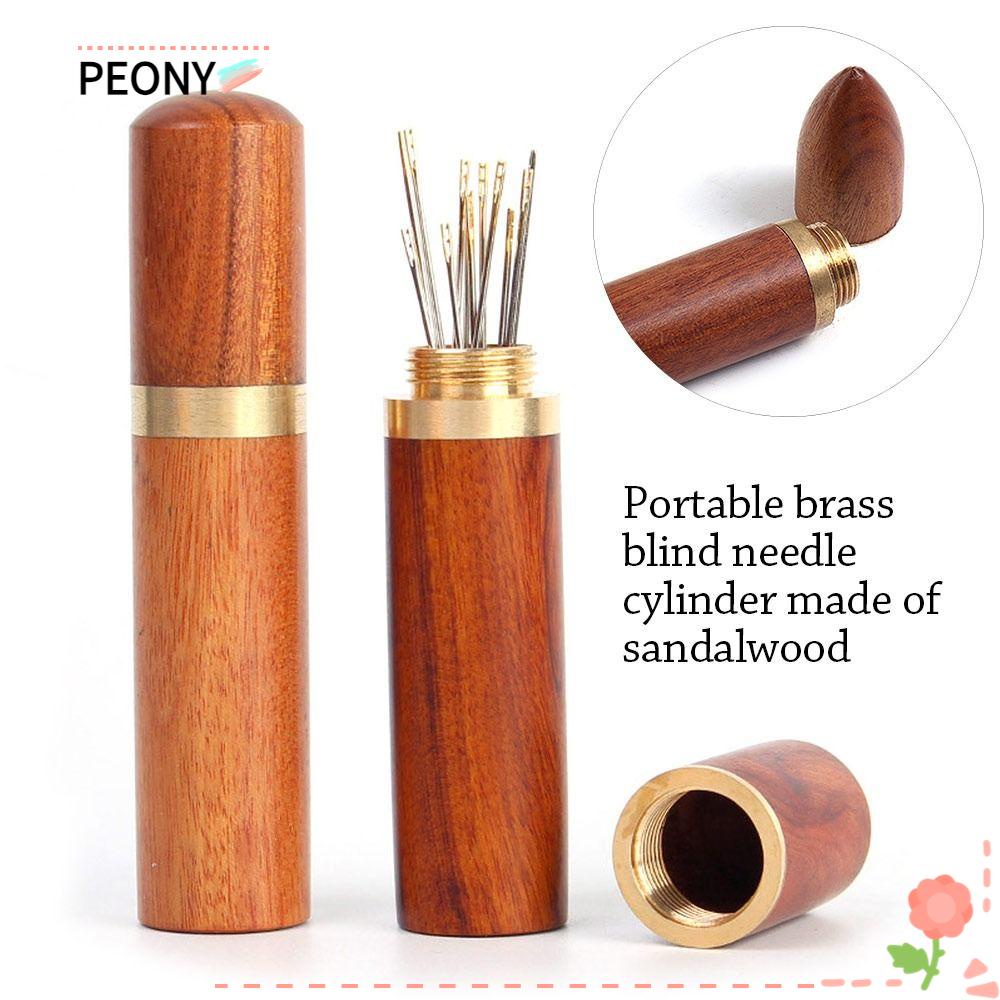Peonypavilion กล่องเก็บเข็มเย็บผ้า ไม้จันทน์ แบบพกพา DIY