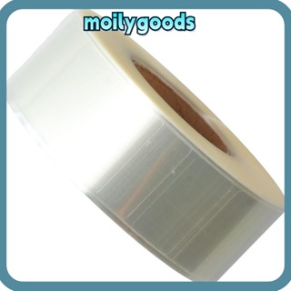 Moilyhd สติกเกอร์ฉลาก ทรงสี่เหลี่ยม สีโปร่งใส สําหรับติดตกแต่งบาร์โค้ด