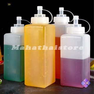 Mahathai ขวดบีบซอสปรุง ขนาดใหญ่ 800ML 1000ML สําหรับใส่ซอสน้ํามันมัสตาร์ด  Jam bottle