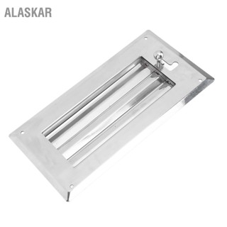 ALASKAR 300x150 มม.ปรับสแควร์ Air Vent Louver Grille 3 ช่องท่อไอเสีย Trim BEZEL สำหรับเรือเรือยอชท์ RV รถพ่วง