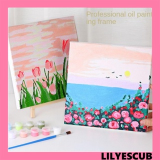 Lilyescub ภาพวาดสีน้ํามันอะคริลิค ตามตัวเลข รูปดอกทิวลิป โดราเอมอน มายเมโลดี้ DIY สําหรับของขวัญวันเกิด