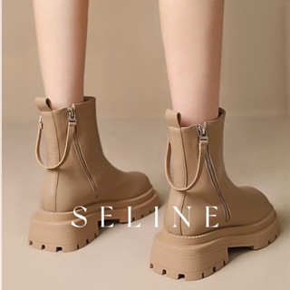 SELINE แฟชั่นรองเท้า บูท รองเท้าบูทยาว ไซส์ใหญ่ รองเท้า boots ทนทาน หลายสี เฉพาะ เบาเป็นพิเศษ B92F08337Z230912