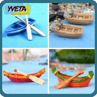 Yveta ฟิกเกอร์เรือจิ๋ว DIY อุปกรณ์เสริม สําหรับตกแต่งบ้านตุ๊กตา 1 ชุด