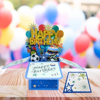 [Viocee] การ์ดอวยพรวันเกิด Happy Birthday 3D สําหรับเด็ก และผู้ใหญ่