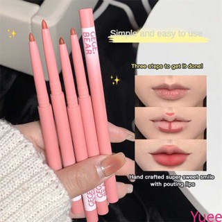 Gege Bear Air Mousse Lip Liner Matte Fog Surface Not Stick Cup Outline Lip Line ลิปสติก White Lip Gloss yuee