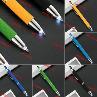Umisty ปากกาลูกลื่น หน้าจอสัมผัส พร้อมไฟ LED อเนกประสงค์ 2 ชิ้น