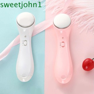 Sweetjohn เครื่องนวดหน้าไฟฟ้า อัลตราโซนิกไอออน ต่อต้านริ้วรอย ดูแลดวงตา|ครีมบํารุงรอบดวงตา กําจัดริ้วรอย ลดรูขุมขน ความถี่สูง สําหรับผู้หญิง