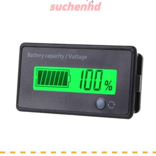 Suchenhd เครื่องวัดแรงดันไฟฟ้า DC 12-72V ความแม่นยําสูง หน้าจอ LCD มืออาชีพ เครื่องมือวัดไฟฟ้า แบตเตอรี่ ตรวจสอบกรดตะกั่วแบตเตอรี่