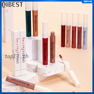 QiBest ลิปสติกเนื้อแมทกำมะหยี่ Long Lasting Lip Glaze พร้อมสูตรคัพ NonStick ลิปสติกสีขาวดำ 1 ชิ้นเครื่องสำอางสำหรับริมฝีปากแต่งหน้า Long Lasting Lip Tint Lip Glaze ลิปกลอส 24 สี (top11.th)