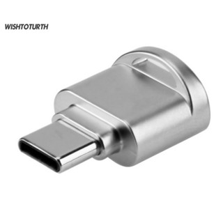 ☼Wt อะแดปเตอร์การ์ดรีดเดอร์ดิจิทัล USB 31 Type-C TF Micro Security OTG สําหรับ Huawei OPPO