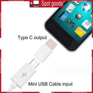 Xi อะแดปเตอร์แปลง Mini USB เป็น Type-C ตัวเมีย เป็นตัวผู้ แบบพกพา