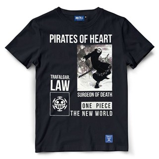 ขายร้อน เสื้อยืดวันพีช One piece OP LAW เสื้อยืดลำลอง