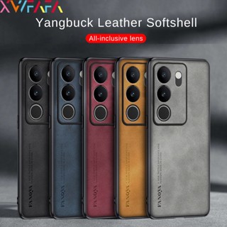 เคสโทรศัพท์มือถือหนังแกะ แบบนิ่ม ผิวด้าน กันกระแทก สําหรับ Vivo V29 V27 V25 V23 Pro V27e V25 V23e