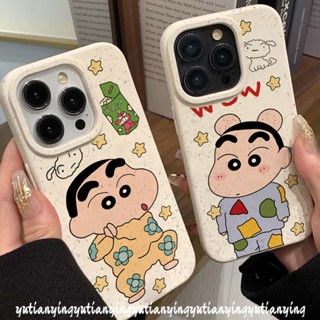 เคสโทรศัพท์มือถือ แบบนิ่ม ลายการ์ตูนชินจัง ย่อยสลายได้ สําหรับ iPhone XR XS X Max 7 15 8 6S 6 Plus 7plus 11 15 12 13 14 Pro Max SE 2020