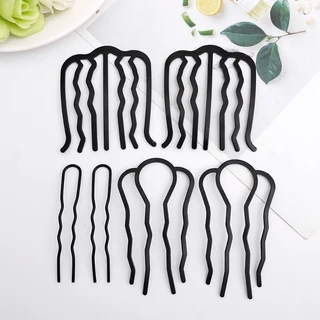 รูปร่าง U ถักบิดส้อมคลิปผมหยิก / หวี Hairpin สไตล์เกาหลี / ติดผมทนทานง่ายๆ อุปกรณ์เสริมผม / เครื่องมือสไตล์แฟชั่นผู้หญิง