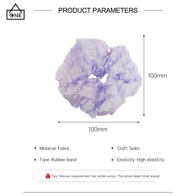 COD❤️ยางรัดผมผ้าตาข่ายหลากสีหวานสไตล์เกาหลีแฟชั่นหรูหราหางม้าเครื่องประดับผมสำหรับผู้หญิง-a.one - รูปที่ 7