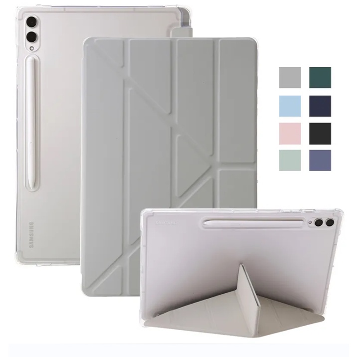 เคสหนังอะคริลิคใส พร้อมช่องใส่ปากกา สําหรับ Samsung Tab S9 Plus 12.4 นิ้ว X810 X816B X818U Galaxy Ta