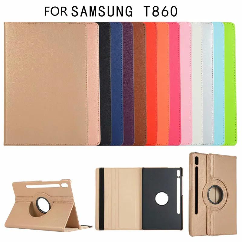 เคสหนัง หมุนได้ 360 องศา พร้อมขาตั้ง สําหรับ Samsung Galaxy Tab S6 10.5 2019 T860 T865 SM-T867