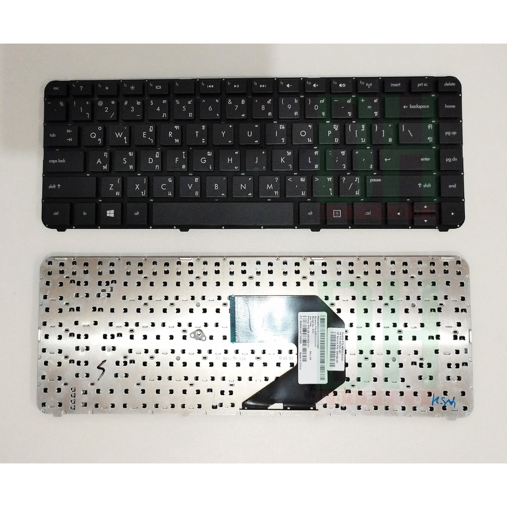 แป้นพิมพ์ คีย์บอร์ดโน๊ตบุ๊ค HP G4-2000, G4-2122, TPN-Q109, Q106 Laptop Keyboard ไม่มีเฟรม