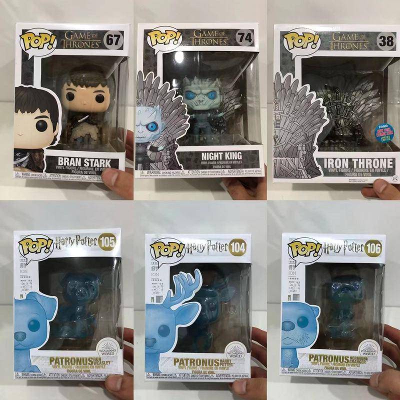 โมเดลฟิกเกอร์ Game of Thrones Night's King and Iron Throne Funko POP สําหรับเก็บสะสม