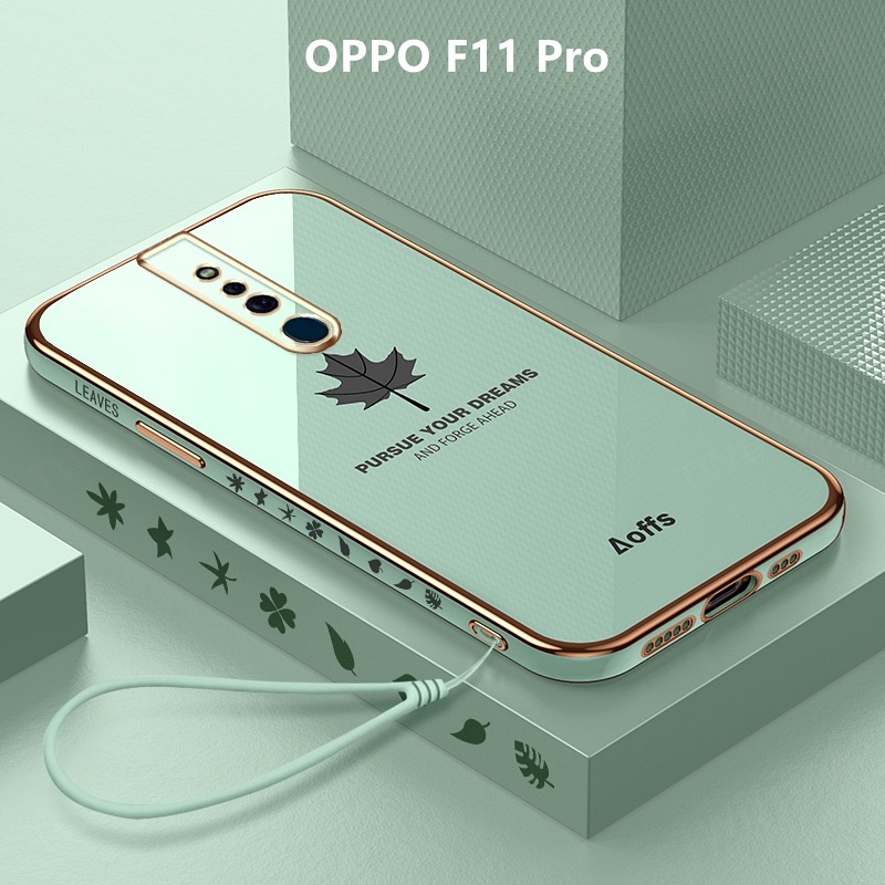 เคส OPPO F11 Pro case อ่อนนุ่ม ลายใบเมเปิ้ล เคสมือถือ เคสโทรศัพท์ OPPO F11 Pro