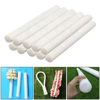 WILLUCK 1 ชิ้นโฟมแถบ, DIY ฟองน้ําทรงกระบอก Stick, สีขาว 51*4 ซม.งานแต่งงาน Party Props การจัดดอกไม้ฐานแถบผ้าฝ้ายแพคเกจดอกไม้