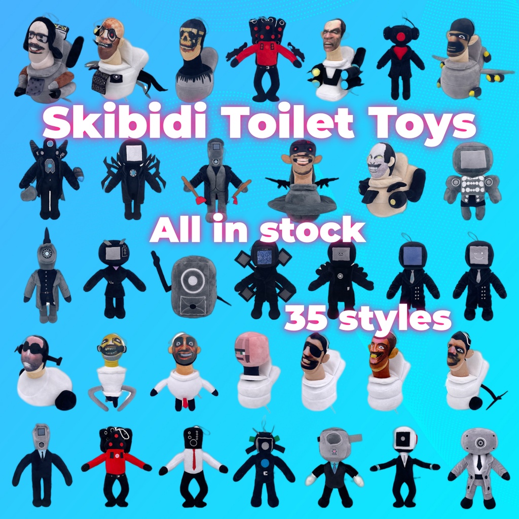 🔥HOT in Stock🔥 Skibidi Toilet Toy 50 สไตล์ ของเล่นตุ๊กตานุ่ม Skibidi Cameraman Plush ของเล่นเด็ก ของ