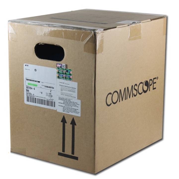 สายเคเบิลเครือข่าย CommScope Cat6 4UTP, 23AWG, CM (305m / กล่อง)