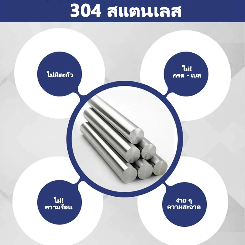 อ่างล้างจานสแตนเลส 304 1หลุม ขนาด 50x40cm และ 75x40cm thumbnail 8