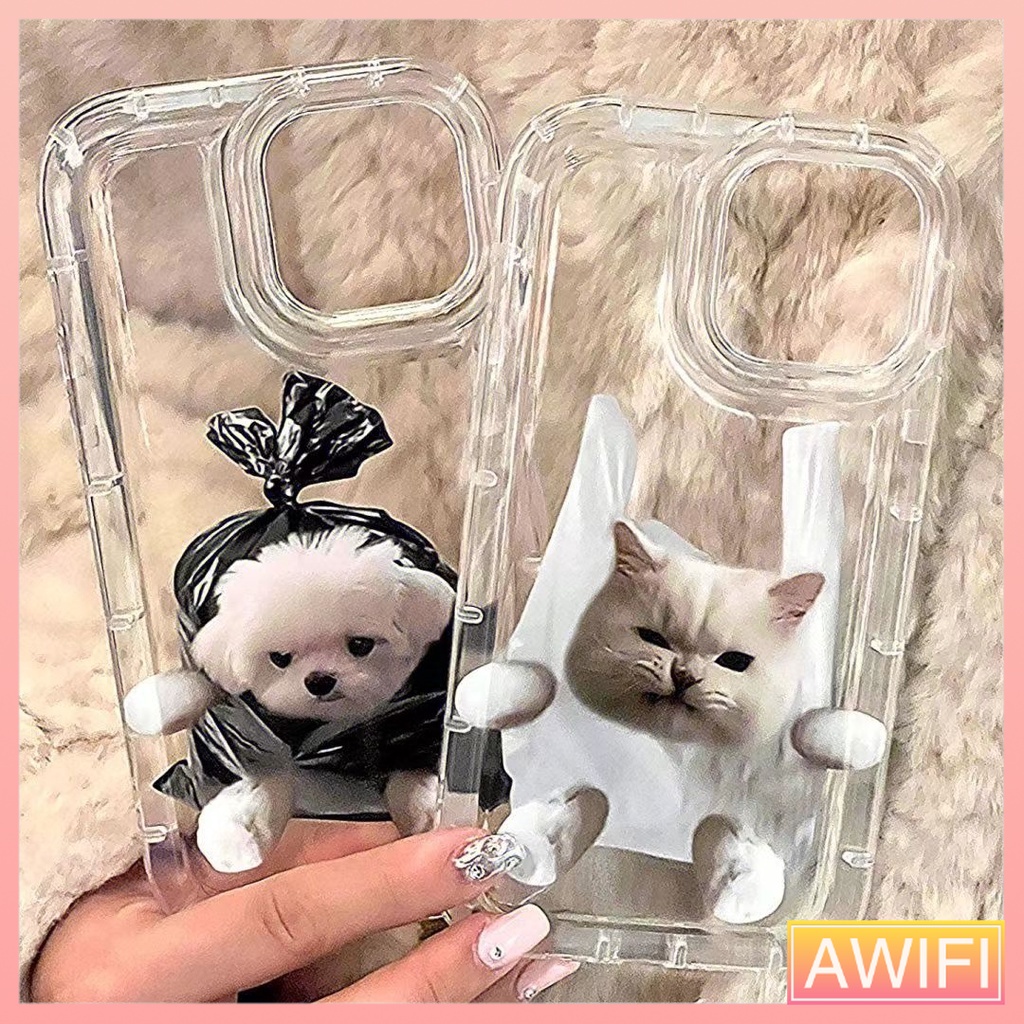AWIFI เคสโทรศัพท์ซิลิโคน TPU ใส แบบนิ่ม สําหรับ IPhone 11 14 13 12 Pro Max 6 6S 8 7 Plus X XR XS SE 2020 #5030