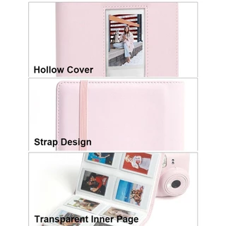 อัลบั้มรูปกล้องทันที, 288 กระเป๋าตั๋วโรงภาพยนตร์ 3 นิ้วที่เก็บรูปภาพ, การ์ดหนัง PU ความจุขนาดใหญ่สําหรับ Fujifilm Instax Mini 12/11/9