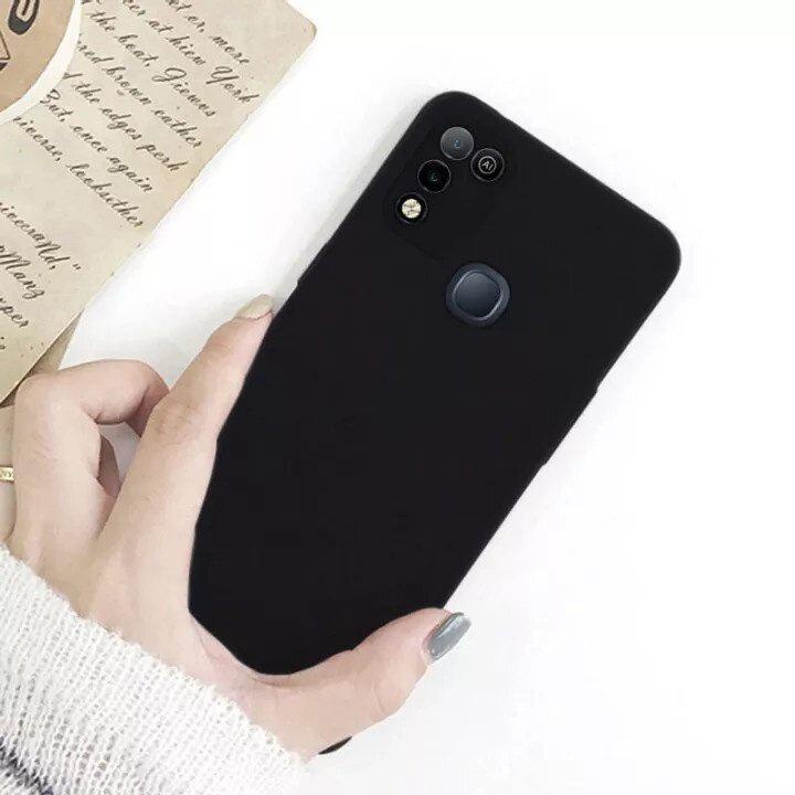 เคส Infinix Hot 50 / 50pro / 50pro+ / 40 / 40pro / 10 / 10+ / 10s / 9+ สำหรับอินฟินิกซ์ ซิลิโคนสีดำ 